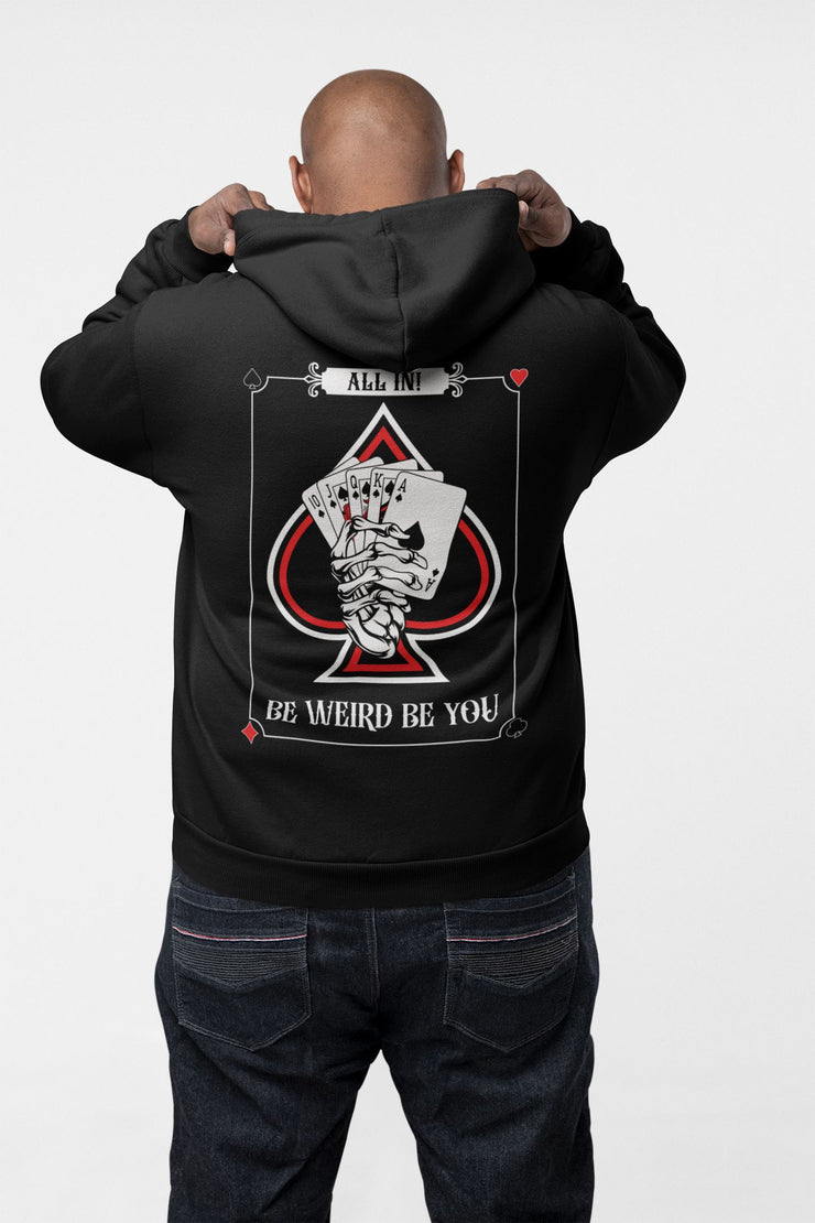 All In Poker Hoodie - Weirdo 4 Life Hoodie Weirdo4Life 