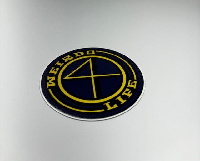 Custom 3-inch Water Bottle Stickers and Car Decals Stickers Weirdo4Life University of Michigan (Dark Navy Blue and Yellow) 