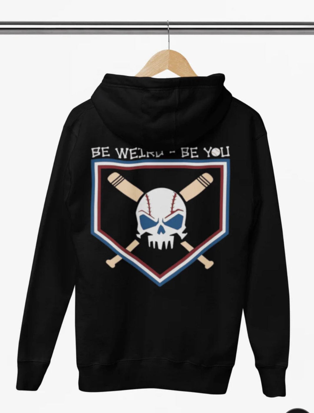 Baseball Hoodie - Weirdo 4 Life Hoodie Weirdo4Life 